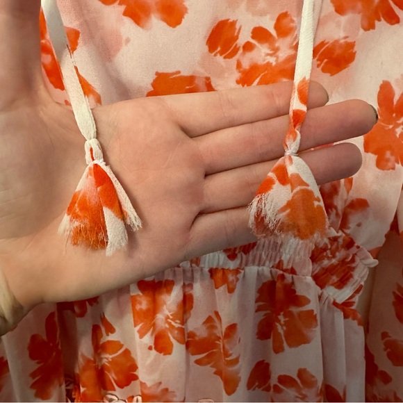 MISA orange and white floral dress - Picture 5 of 6